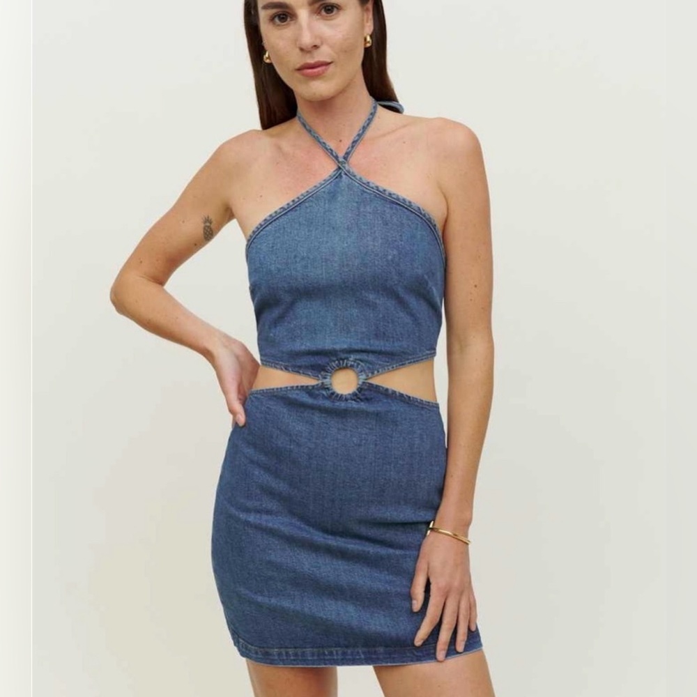 Reformation Blue Jean Mini - Picture 3 of 4